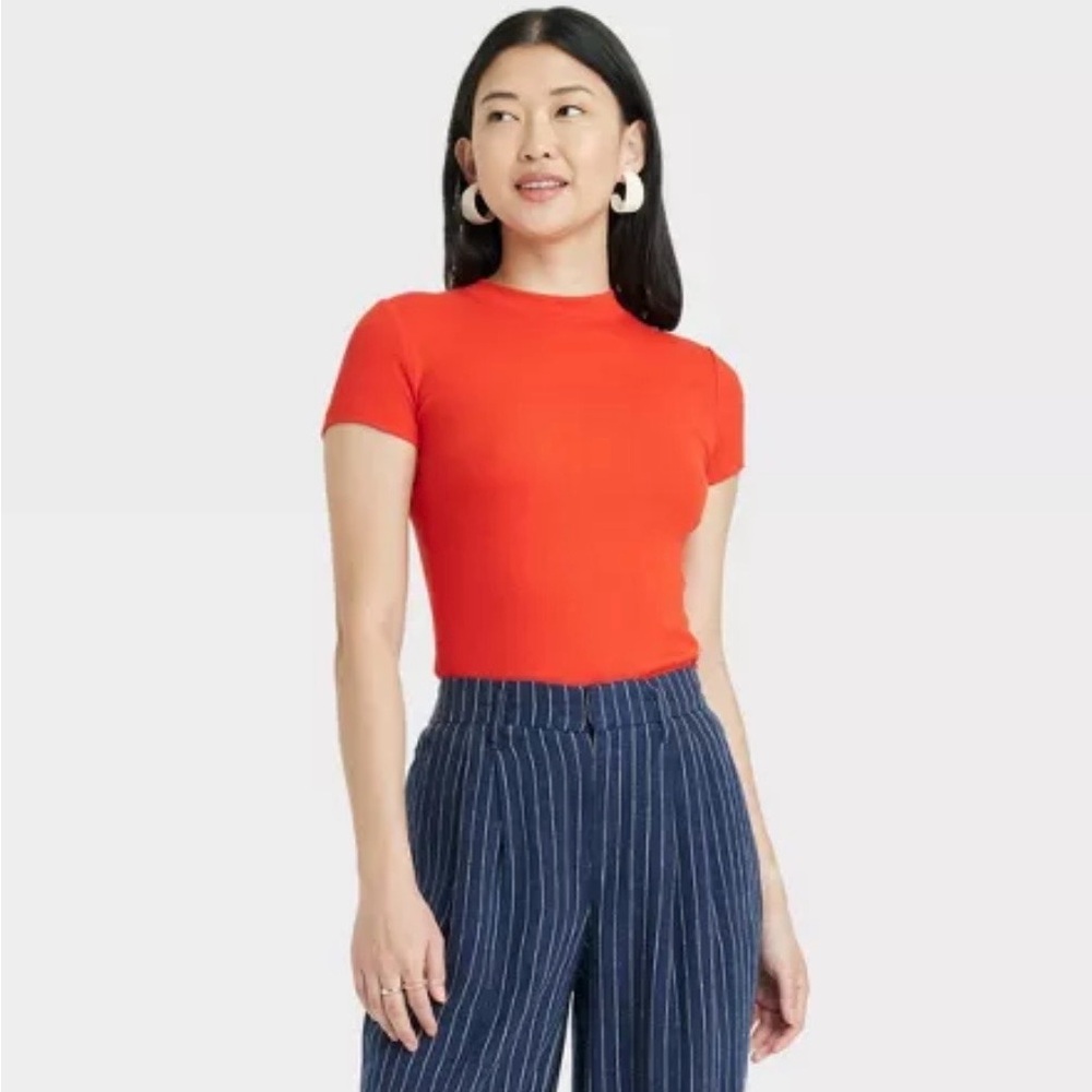 A New Day red short sleeve tee